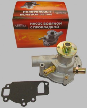 Насос водяной ГАЗель-Бизнес УМЗ 4216 Е-4 (2 толстых штуцера) KENO